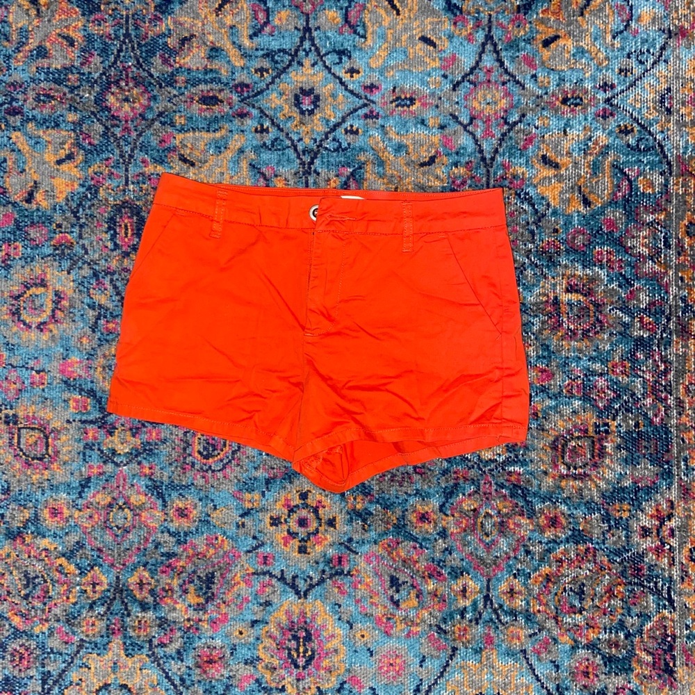 Forever 21 bright red high waisted shorts